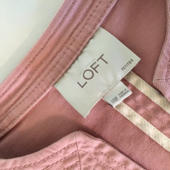 NEW LOFT PINK MAUVE EMBROIDERED BLAZER 00P - Picture 3 of 3